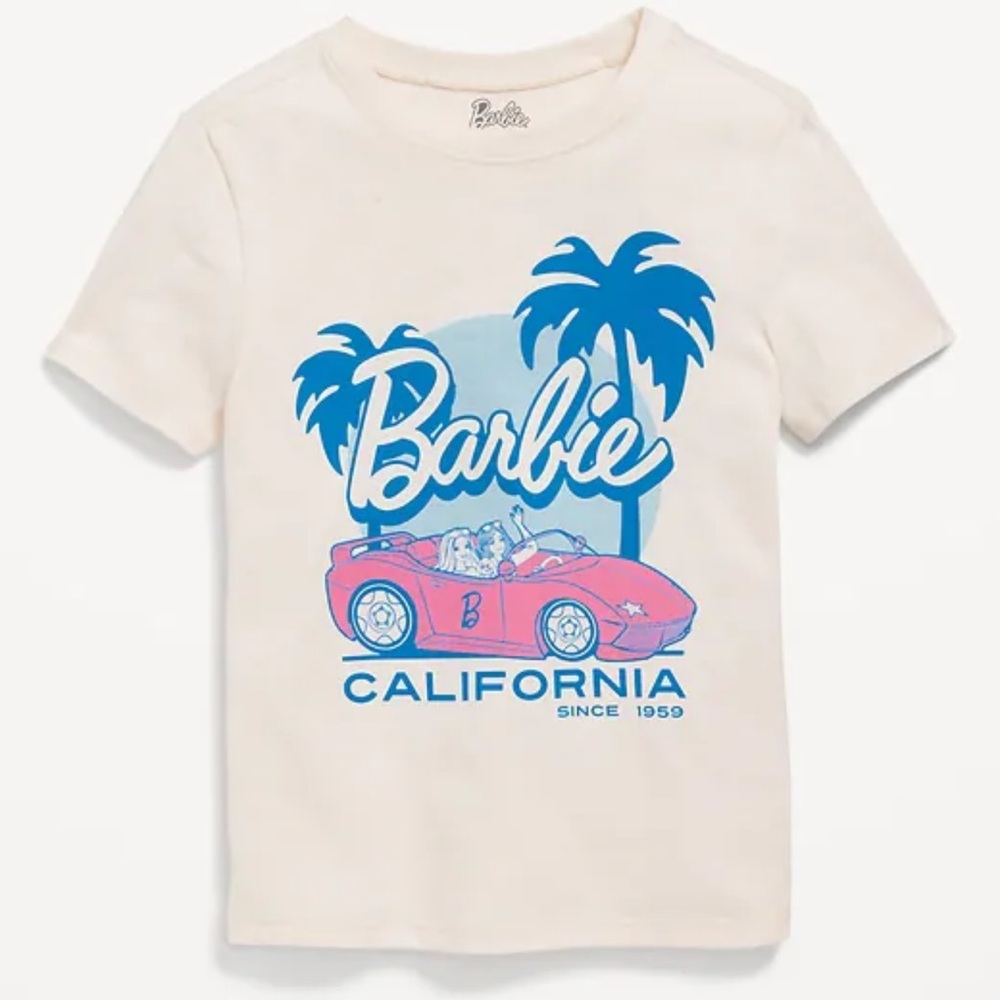 Malibu Barbie Baby Girls Hott Pink Infant Short Sleeve T-Shirt Toddler GAP 2T 2
